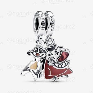 Pandora Disney The Lion King Timon & Pumbaa Splittable Dangle Charm